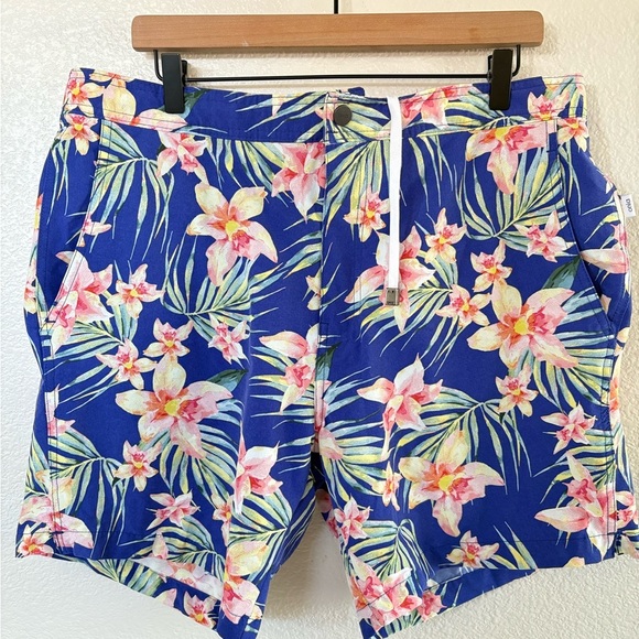 Mens Onia Calder swim short size XL Hawaiian print - Picture 1 of 3